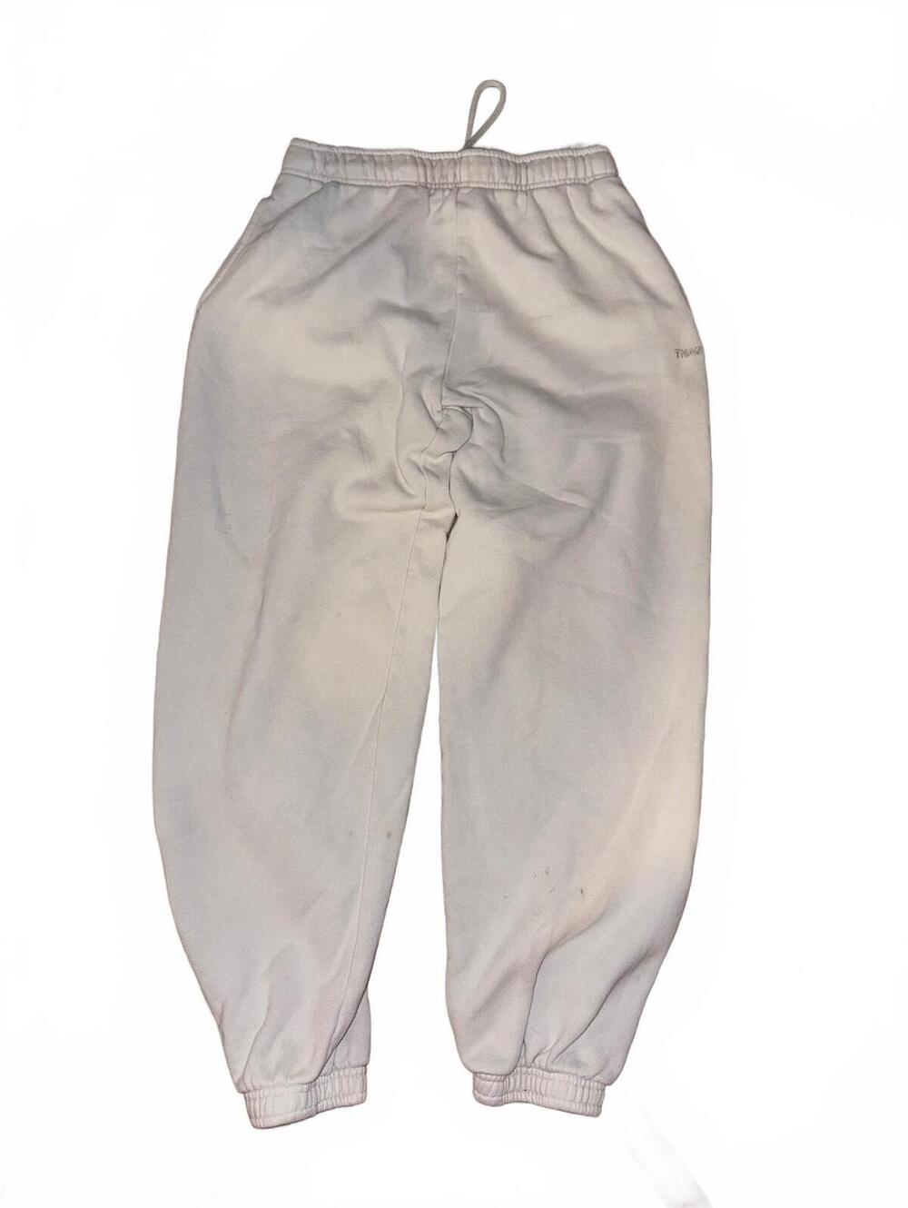 Aritzia TNA Cozy Fleece Mega Sweatpants Women’s Small Cream Joggers (FLAWED)